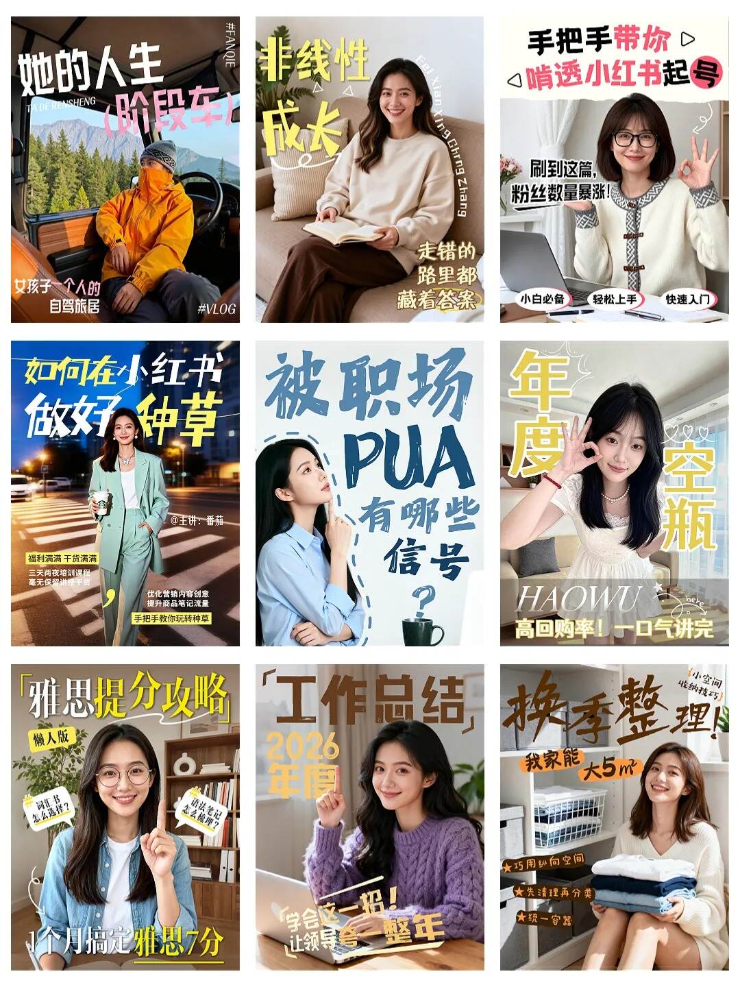 图片[15]-剪映网感封面预设模板/170款各行业视频通用/口播vlog-亮琪创作室
