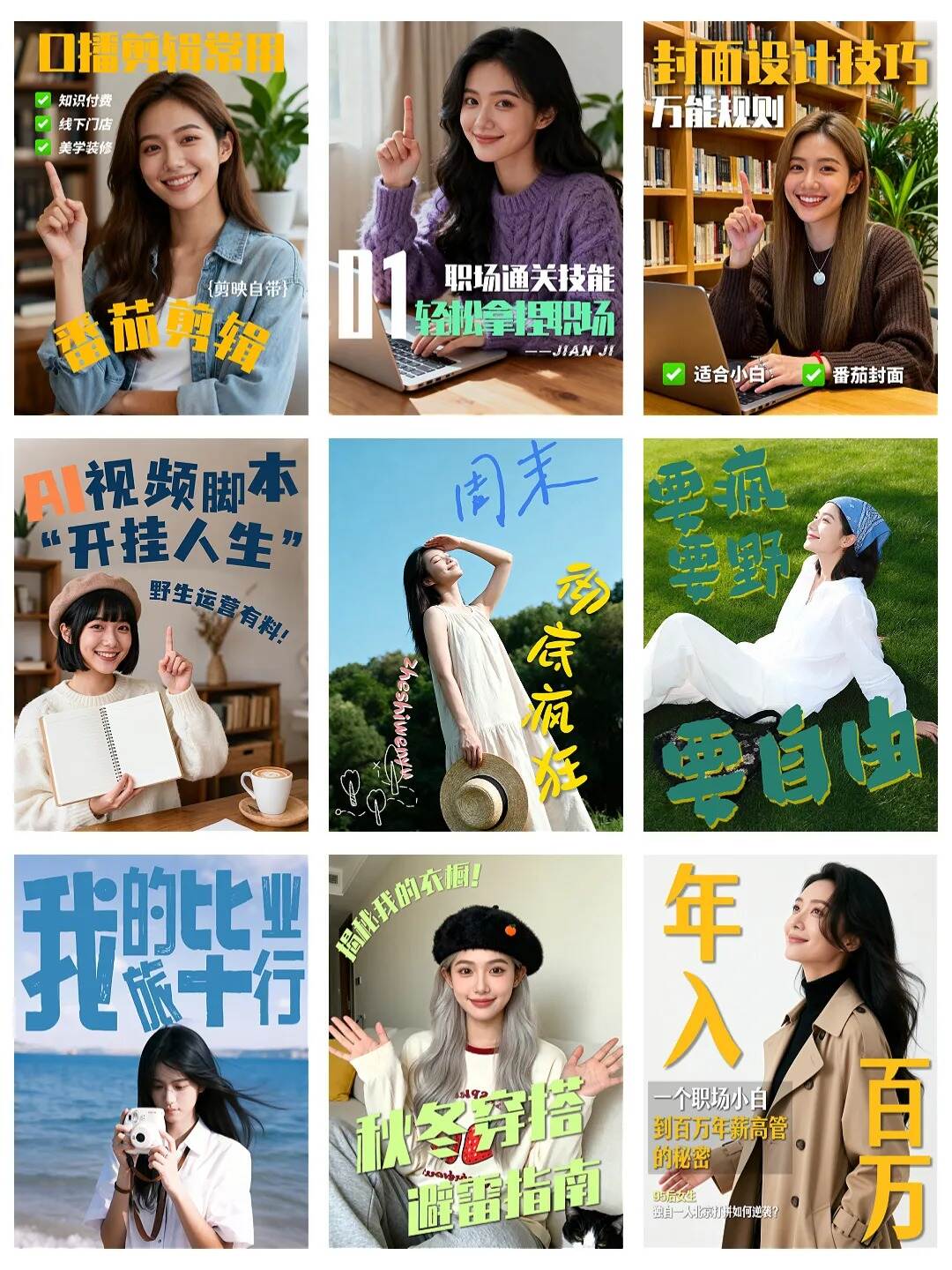 图片[17]-剪映网感封面预设模板/170款各行业视频通用/口播vlog-亮琪创作室